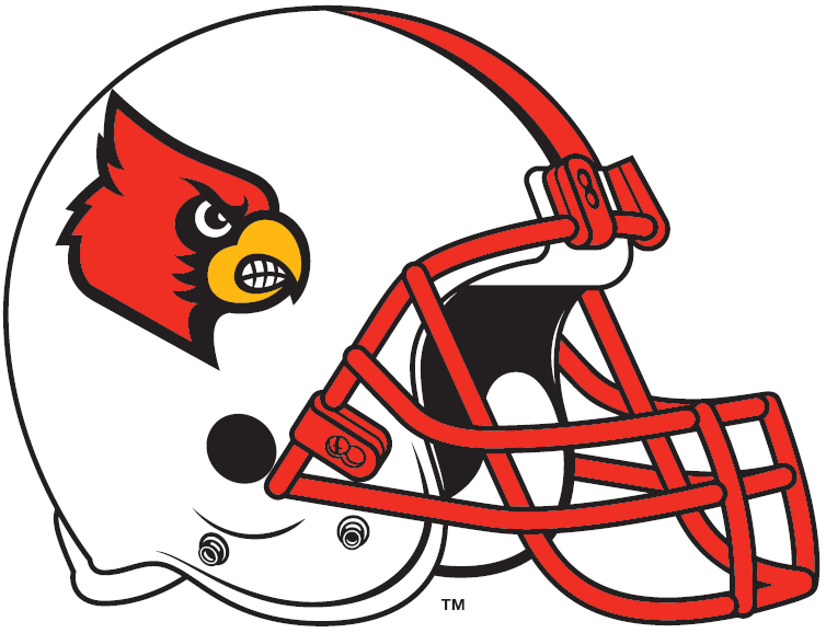 Louisville Cardinals 2007-2008 Helmet Logo diy DTF decal sticker